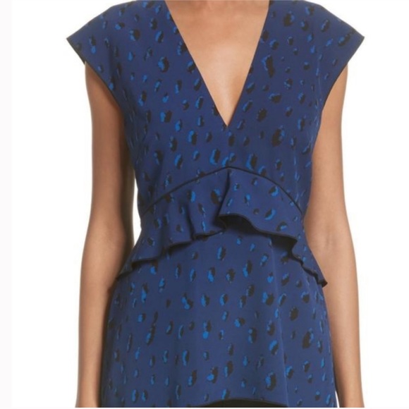 Proenza Schouler Silk Deep V Neck Blouse - Picture 1 of 16